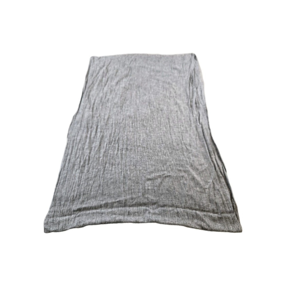 100% Cashmere Scarf Shawl Made in Nepal Gray Woven Long Rectangular 27' X 78" - Picture 5 of 8